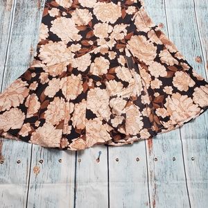 WHO WHAT WEAR Floral Midi Skirt